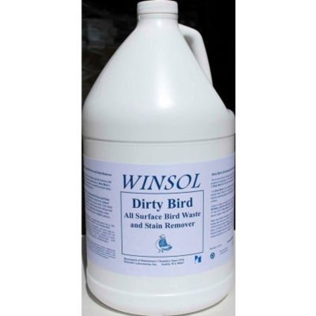 BIRD BARRIER AMERICA , INC. Bird Barrier Dirty Bird Multi-surface Bird Waste & Stain Remover, Gallon Bottle - CL-7000